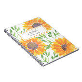 Persoonlijke zonnebloem Mijn opmerkingen Notitieboek (Rechterzijde)