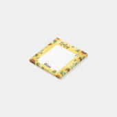 Persoonlijke Zonnebloem Notities Bloemige Memo Blo Post-it® Notes (Schuin)