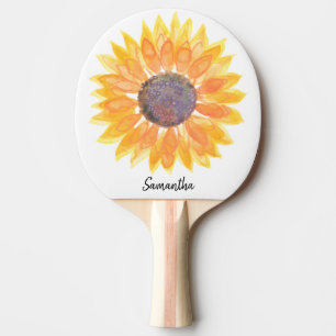 Persoonlijke zonnebloem Ping Pong Paddle Tafeltennisbatje