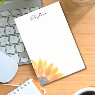 Persoonlijke zonnebloem post-it® notes