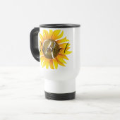 Persoonlijke zonnebloem reisbeker (Voorkant links)