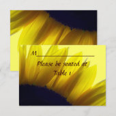 Persoonlijke Zonnebloem Trouw Verlovings Plaats Kaart (Voorkant / Achterkant)