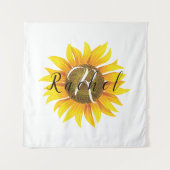 Persoonlijke zonnebloem wandkleed (Voorkant)