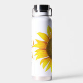 Persoonlijke zonnebloem waterfles (Achterkant)