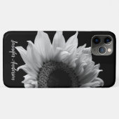 Persoonlijke zonnebloem - Zwarte & Witte foto Case-Mate iPhone Case (Achterkant (horizontaal))