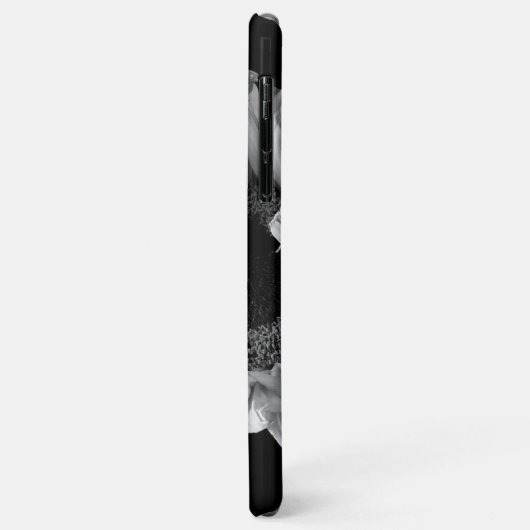 Persoonlijke zonnebloem - Zwarte & Witte foto Case-Mate iPhone Case (Achterkant/links)