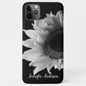 Persoonlijke zonnebloem - Zwarte & Witte foto Case-Mate iPhone Case (Achterkant)