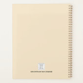 Persoonlijke zonnebloemen bladeren planner (Achterkant)