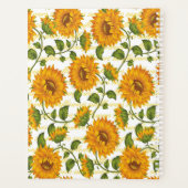 Persoonlijke zonnebloemen en tekst planner (Achterkant)