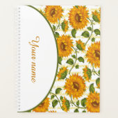 Persoonlijke zonnebloemen en tekst planner (Voorkant)