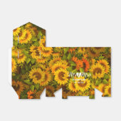Persoonlijke zonnebloemen Weddenschap Tent Favor B Bedankdoosjes (Uitgevouwen)