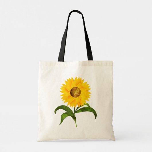 Persoonlijke zonnebloempitten Canvas tas | tweezij (Achterkant)