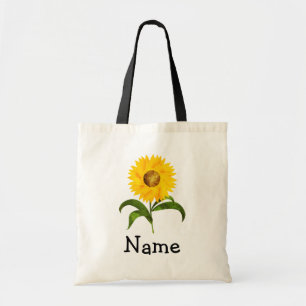 Persoonlijke zonnebloempitten tweezijdig ontwerp tote bag
