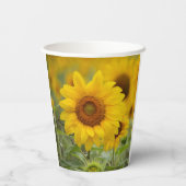 Persoonlijke zonnebloempitten voor Drinken Papieren Bekers (Achterkant)