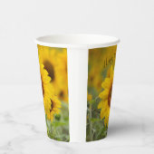 Persoonlijke zonnebloempitten voor Drinken Papieren Bekers (Rechts)