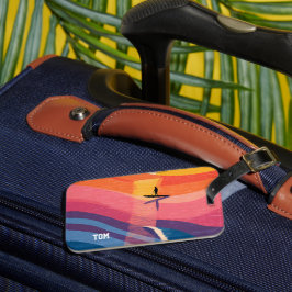 Persoonlijke Zonneondergang Paddle Board Bagage La Bagagelabel