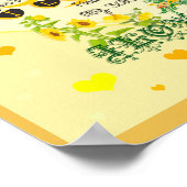 Persoonlijke zonneschijn met hart poster (Hoek)