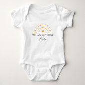 Persoonlijke Zonnestraal van Cute Mama Romper (Voorkant)