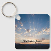 Persoonlijke Zonsondergang Lucht Sleutelhanger (Voorkant)