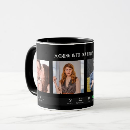 Persoonlijke zoomvergadering Funny Birthday Mok (Voorkant links)