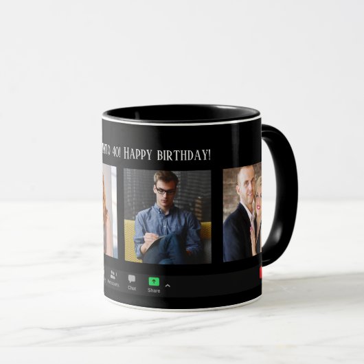 Persoonlijke zoomvergadering Funny Birthday Mok (Voorkant rechts)