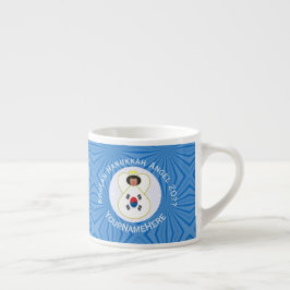 Persoonlijke Zuid-Koreaanse engel Hanukkah-vlag  Espresso Kop