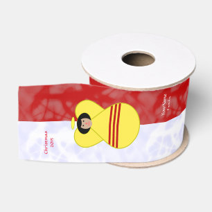 Persoonlijke Zuid-Vietnamese engelenvlag rood wit Grosgrain Lint