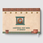 Persoonlijke Zuidwest Adobe Hacienda Gastenboek (Achterkant)