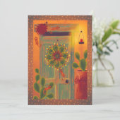 Persoonlijke Zuidwest-deur  Feestdagenkaart (Staand voorkant)