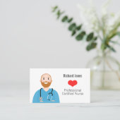 Persoonlijke Zurse Avatar-kaart Visitekaartje (Staand voorkant)