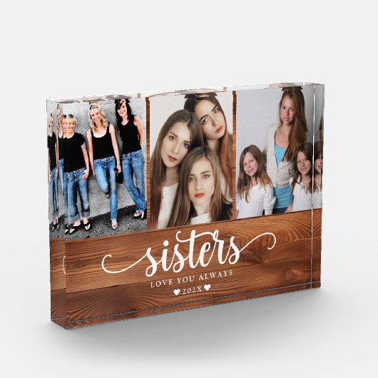 Persoonlijke zussen Foto Collage (Links)