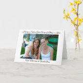 Persoonlijke zuster Support en Hartelijk dank Kaart (Gele Bloem)