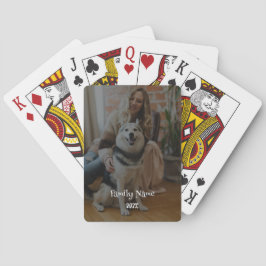 Persoonlijke zwart-wit foto-speelkaarten pokerkaarten