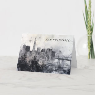 Persoonlijke zwart-wit San Francisco kaart
