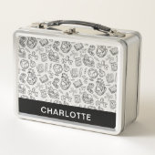 Persoonlijke zwart-wit schooldoodle (Voorkant)