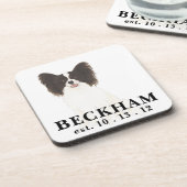 Persoonlijke zwart-witpagina's bier onderzetter (Linkerzijde)