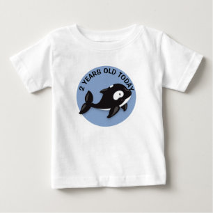 Persoonlijke zwart-witte walvis-verjaardag