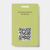 Persoonlijke Zwarte Badges met Foto & Logo - Prof (Achterkant)