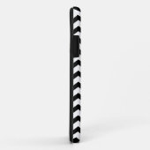 Persoonlijke zwarte Chevron Zigzag iPhone 5 Hoesje (Achterkant/rechts)