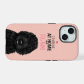 Persoonlijke Zwarte Cockapoo iPhone 15 Case (Achterkant horizontaal)