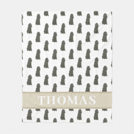 Persoonlijke Zwarte Cocker Spaniel Fleece Deken