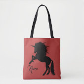 Persoonlijke zwarte en Rode Magische fokeenheid Tote Bag (Voorkant)