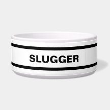 Persoonlijke zwarte en witte keramische etensbak v