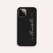 Persoonlijke zwarte en witte naam Case-Mate iPhone case