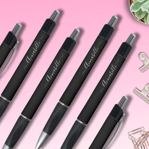 Persoonlijke zwarte en witte naam pen