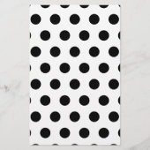 Persoonlijke zwarte en witte poolpunten briefpapier (Voorkant)