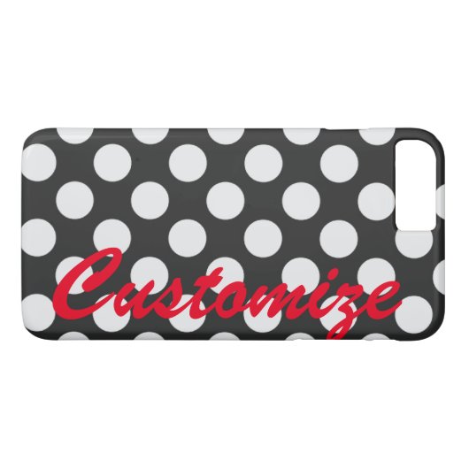 Persoonlijke zwarte en witte poolpunten Case-Mate iPhone case (Achterkant (Horizontaal))