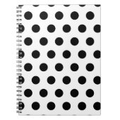 Persoonlijke zwarte en witte poolpunten notitieboek (Voorkant)