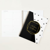 Persoonlijke zwarte en witte poolpunten planner (Display)