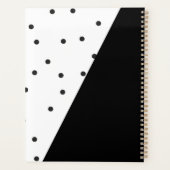 Persoonlijke zwarte en witte poolpunten planner (Achterkant)